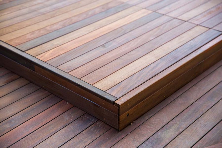 houten terras hardhout